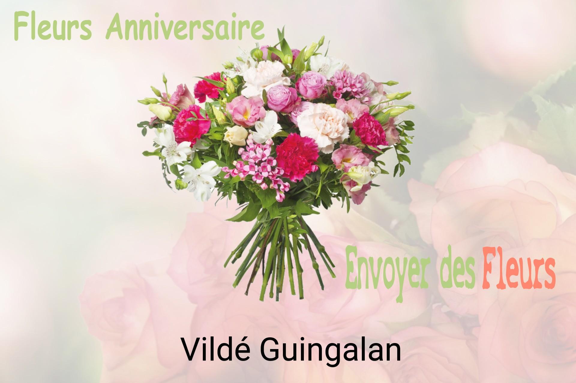 Bouquet de fleurs d’anniversaire livré à Vildé-Guingalan